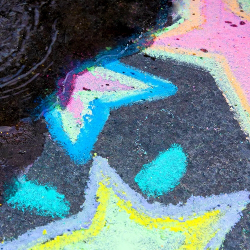 [리틀호안미로]도로위 레인보우 점보분필 36색(97175)