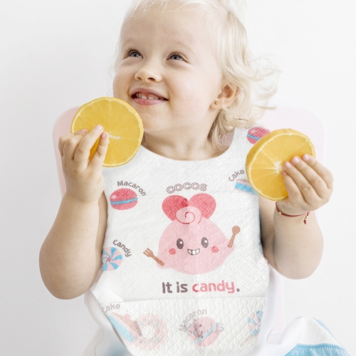 키저스 언어발달 일회용 방수 턱받이 세트 20매*3개