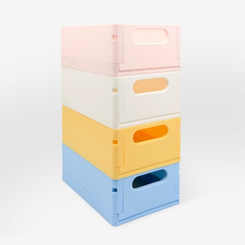 [오아트] 파스텔 폴딩 바구니(4종 택1/리빙박스/정리함)