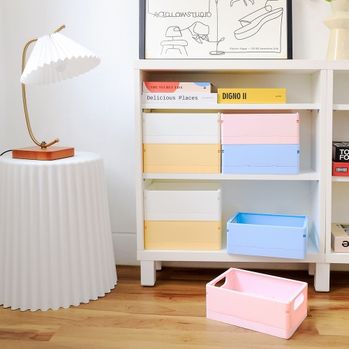 [오아트] 파스텔 폴딩 바구니(4종 택1/리빙박스/정리함)