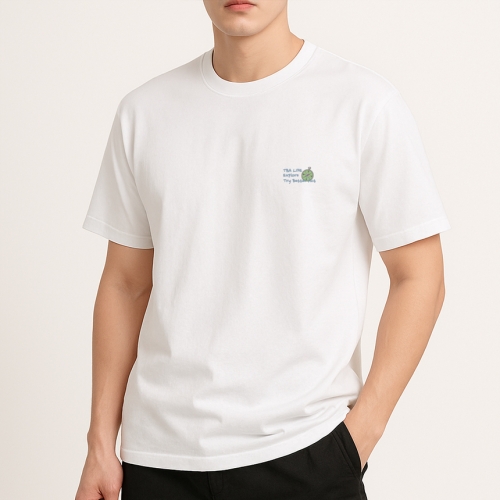 [TBA테디베어어패럴]친환경 소로나 캠핑패밀리 공용 베이직 라운드 셔츠