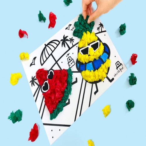 차이의 놀이 여름습자지 색칠놀이