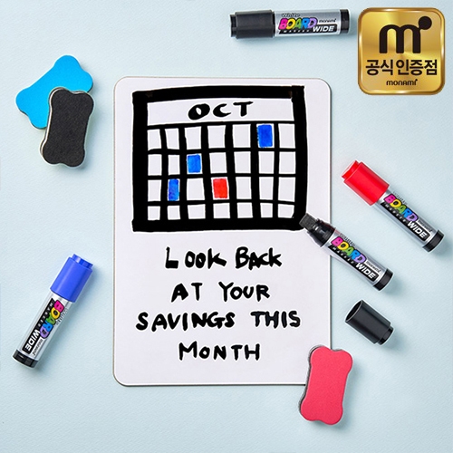 [모나미] 화이트보드마카 와이드 12자루