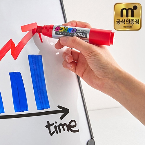 [모나미] 화이트보드마카 와이드 12자루