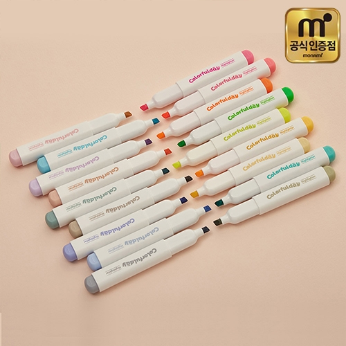 [모나미] NEW 칼라풀데이 형광펜 낱자루