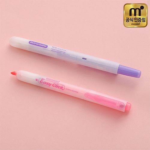 [모나미] 이지클릭 형광펜 12색