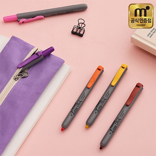 [모나미] 이지클릭 유성매직 12색