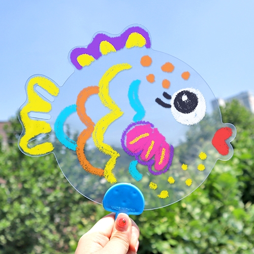 [하하당] 여름 투명 부채 (4종 택1)