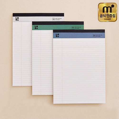 [모나미] 롭다 노트패드 B5 50매