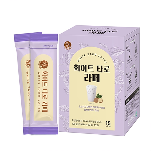 [송원] 화이트 타로 라떼 15T