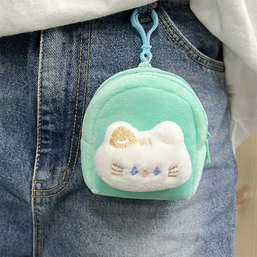 [아트필드] 냥이 원형 지갑 키링