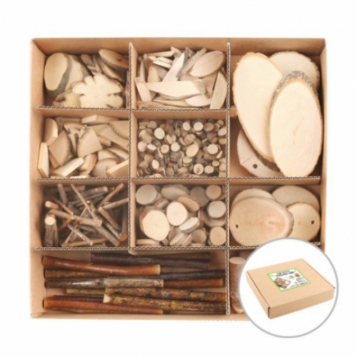 [유니아트] 만들기공예세트 천연나무A 12종