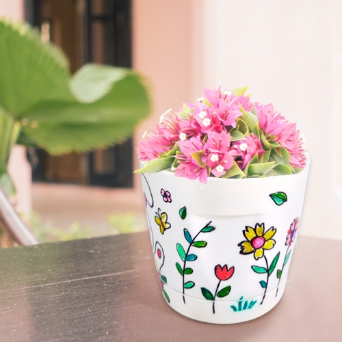 [탑키드] 물받이 일체형 꾸미기 화분