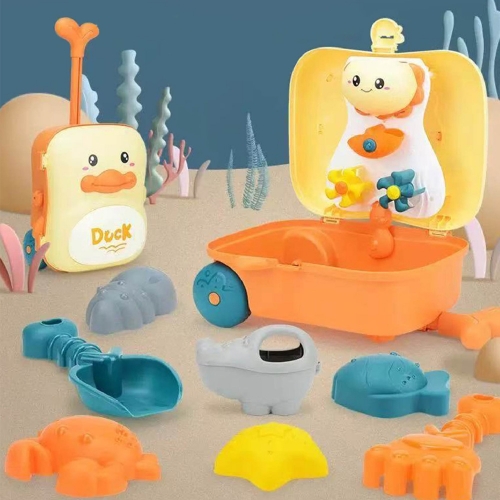 오리 캐리어 모래놀이 물레방아 물놀이 목욕놀이 장난감 찍기틀 모래삽 물뿌리개 포함