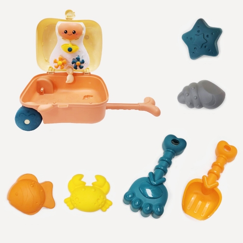 오리 캐리어 모래놀이 물레방아 물놀이 목욕놀이 장난감 찍기틀 모래삽 물뿌리개 포함