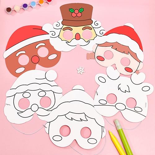 [아트필드] 크리스마스 종이 가면 만들기 (6색 사인펜 포함)