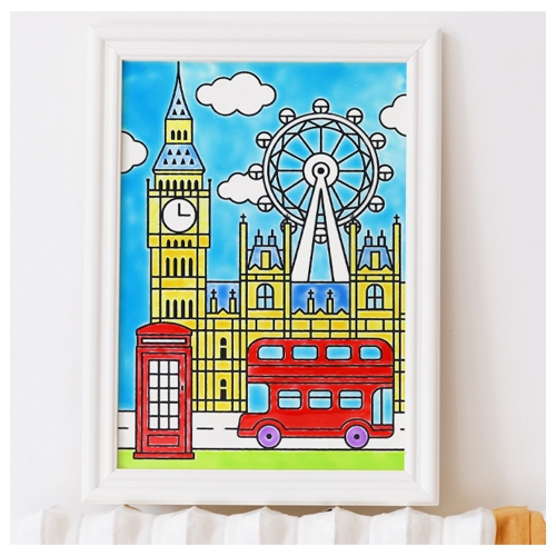 [아모스] 글라스데코 스티커 (신윤복/랜드마크 택1)