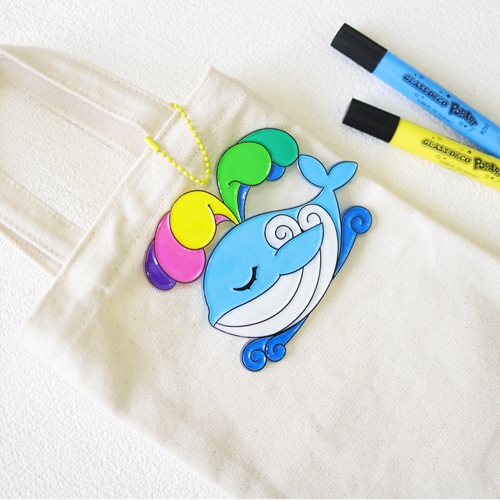 [아모스]글라스데코 팝아트 썬데코 고래와 친구들