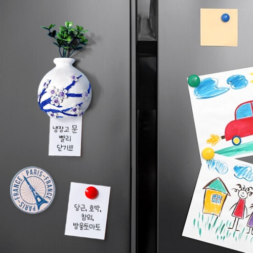 [탑키드] 달항아리 자석 메모 홀더 화병 만들기