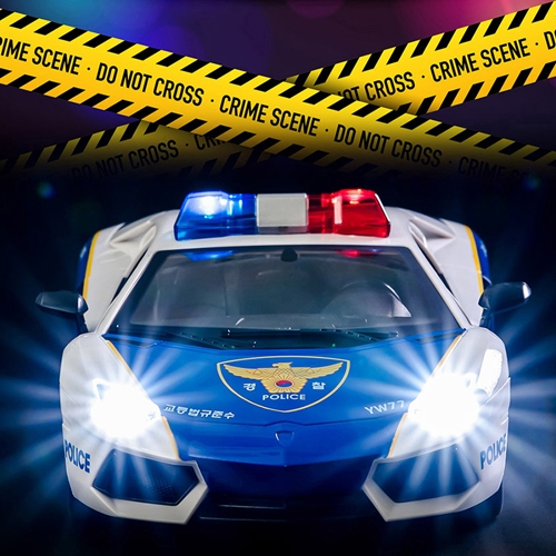 GT 폴리스 RC카 1:1 비례제어 라이트 기능 사이렌 도어오픈 무선조종 대형 자동차 장난감