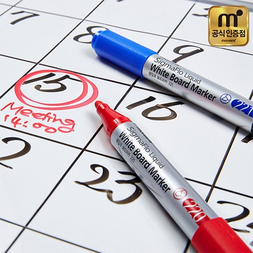 [모나미] 시그마플로 생잉크 보드마카 6색 (A/B 택1)
