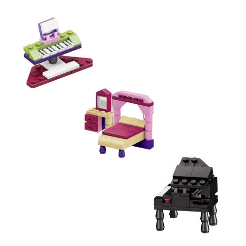 클래식 미니어처 520PCS 호환블럭 기본형+특수형 블록판 설명서 포함 리필 장난감