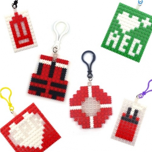 생존수영 끼움블럭 가방고리 만들기