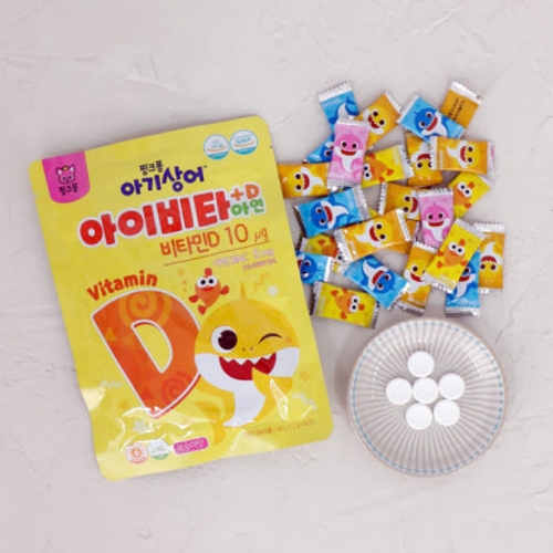 핑크퐁 아기상어 아이비타D+아연 40정 (10개)