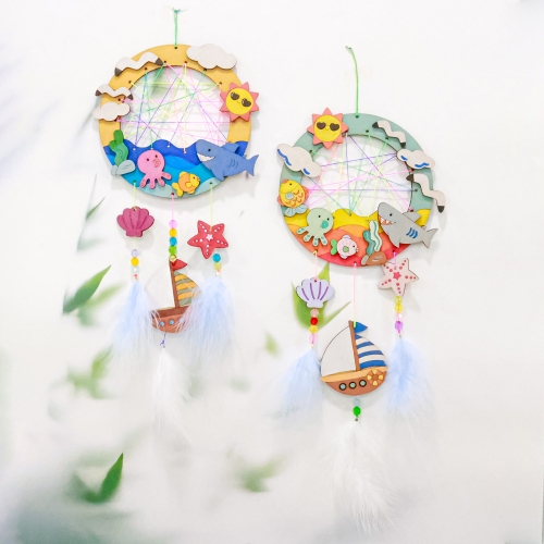 [오늘놀이] 여름 바다 풍경 드림캐쳐(여름만들기/모빌/KC인증)