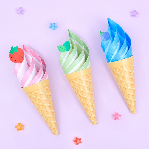 [오늘놀이] 아이스크림 가게 역할놀이(여름만들기/거치대/메뉴판/KC인증)