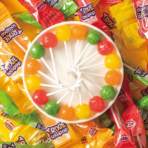 트레프 트릭시 롤리팝 2kg 대용량 캔디 막대사탕