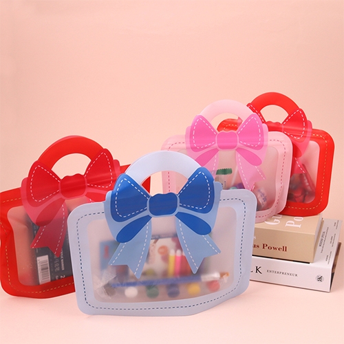 [아이디몬] 구디백 리본 지퍼백