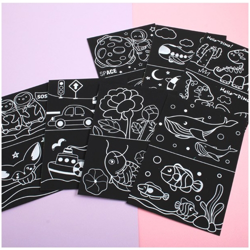 [아이디몬] 도안 스크래치종이 (8종 택) 1