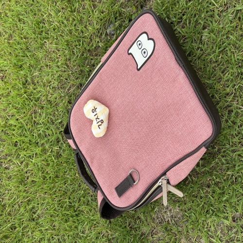 하트 자수 네임택 브로치 가방 이름표 어린이집 생일 답례품