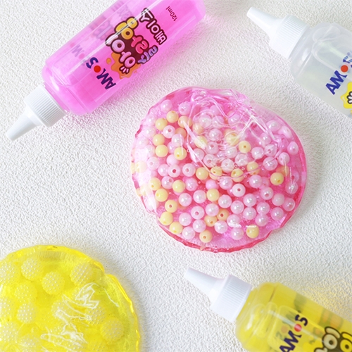 [아모스] 아쿠아 슬라임 (핑크/옐로우/투명 택1)