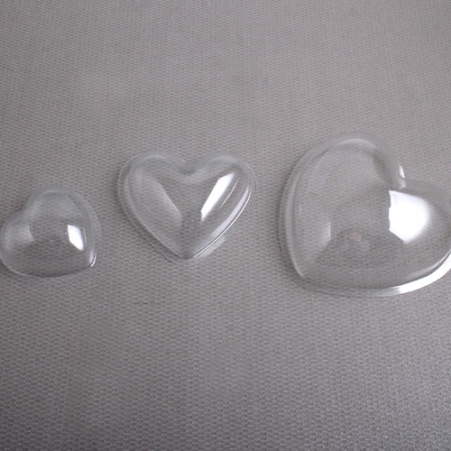 [아이디몬] 투명 반구 (원형/하트/별/꽃 택1)