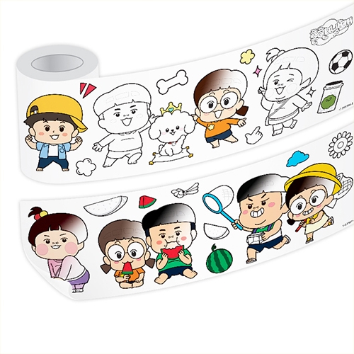 [학산] 흔한남매 롤 색칠 스티커 (3m)