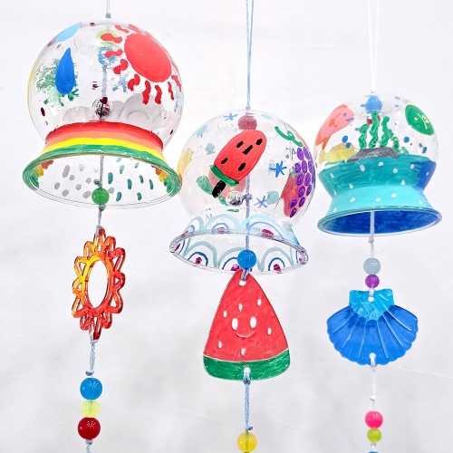 여름 풍경 만들기 후우링 DIY 키트 / 여름종 풍경종 후우린 투명 물망초