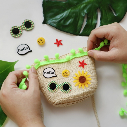 DIY 미니 라탄백 1set