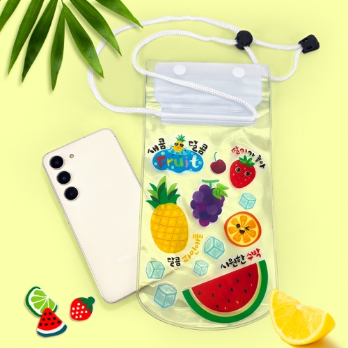 [탑키드] 과일 투명 스티커 핸드폰 목걸이 지갑 꾸미기