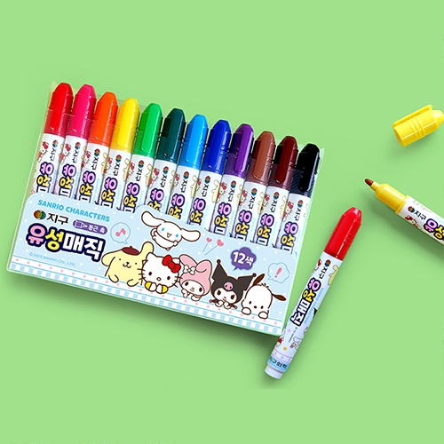 [지구화학] 산리오캐릭터즈 유성매직 12색