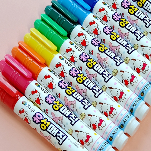 [지구화학] 산리오캐릭터즈 유성매직 12색