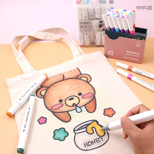 [아이디몬] 밑그림 광목가방 (4종 택1)