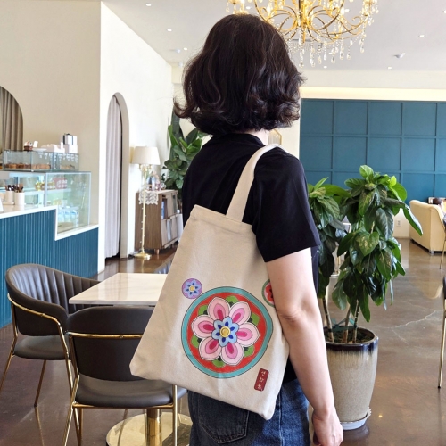 메이크문구 캔버스그림가방 연화도2