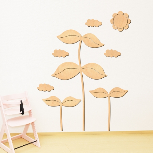 우드스티커 콩나무 반제품