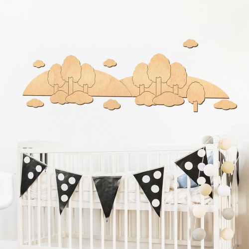 우드스티커 전원풍경 반제품