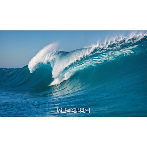 [파티붕붕] D4827 여름 현수막 / 유치원 어린이집 파도 현수막 바다 배경 포토존 제작