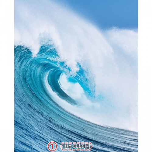 [파티붕붕]D4826 파도 현수막 / 어린이집 바닷가 바다 현수막 유치원 서핑 배경 포토존