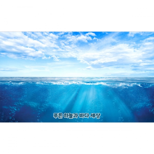 [파티붕붕]D4823 바다속 현수막 / 유치원 어린이집 바다 현수막 여름 배경 포토존 제작