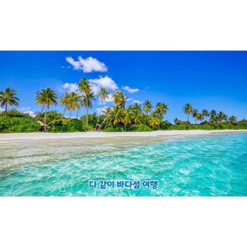 [파티붕붕]D4821 해변 현수막 / 유치원 여름 바다 현수막 어린이집 비치파라솔 포토존